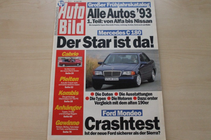 Deckblatt Auto Bild (17/1993)